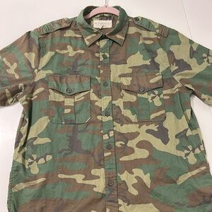 Ralph Lauren Camo Button Down Shirt L